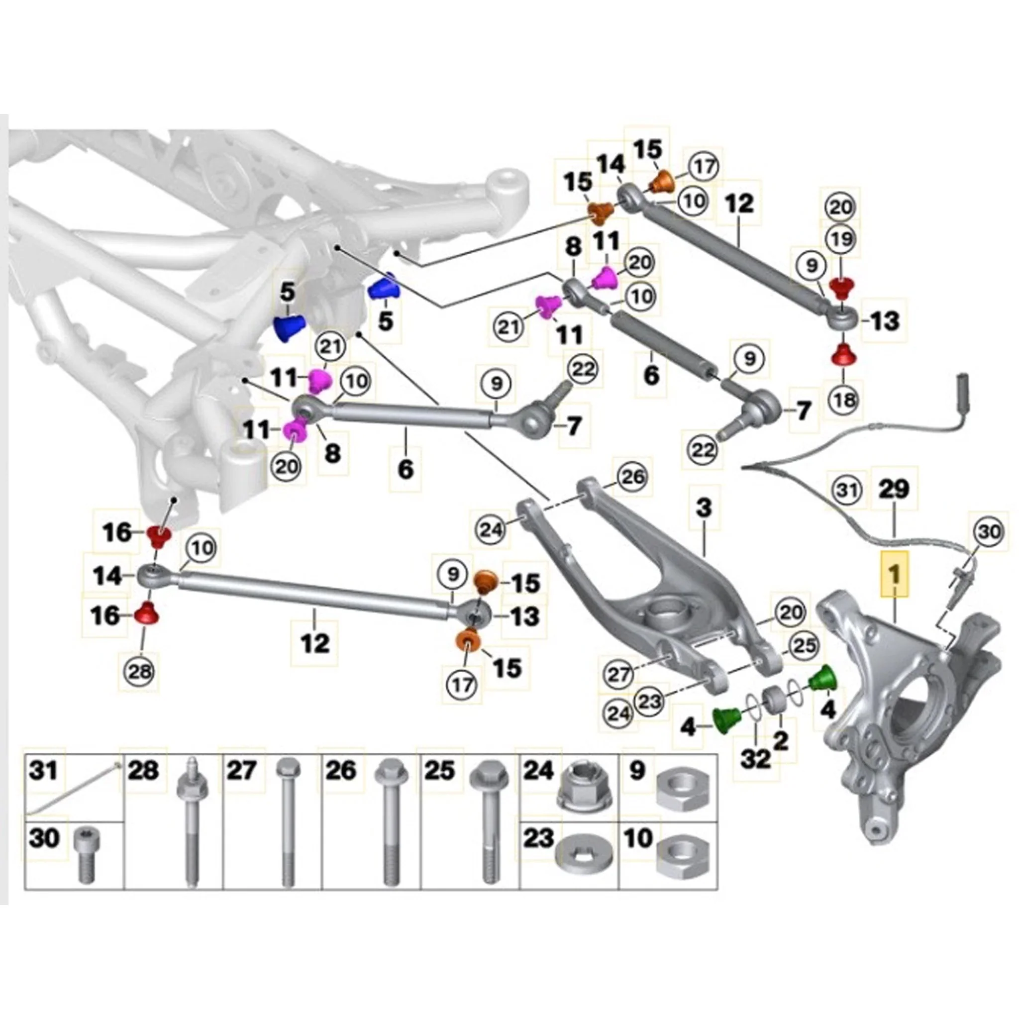 BMW Motorsport Adjustable Rear Toe Arms/Links - Image 8