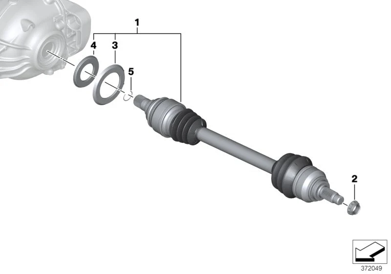 Genuine BMW LH Driveshaft