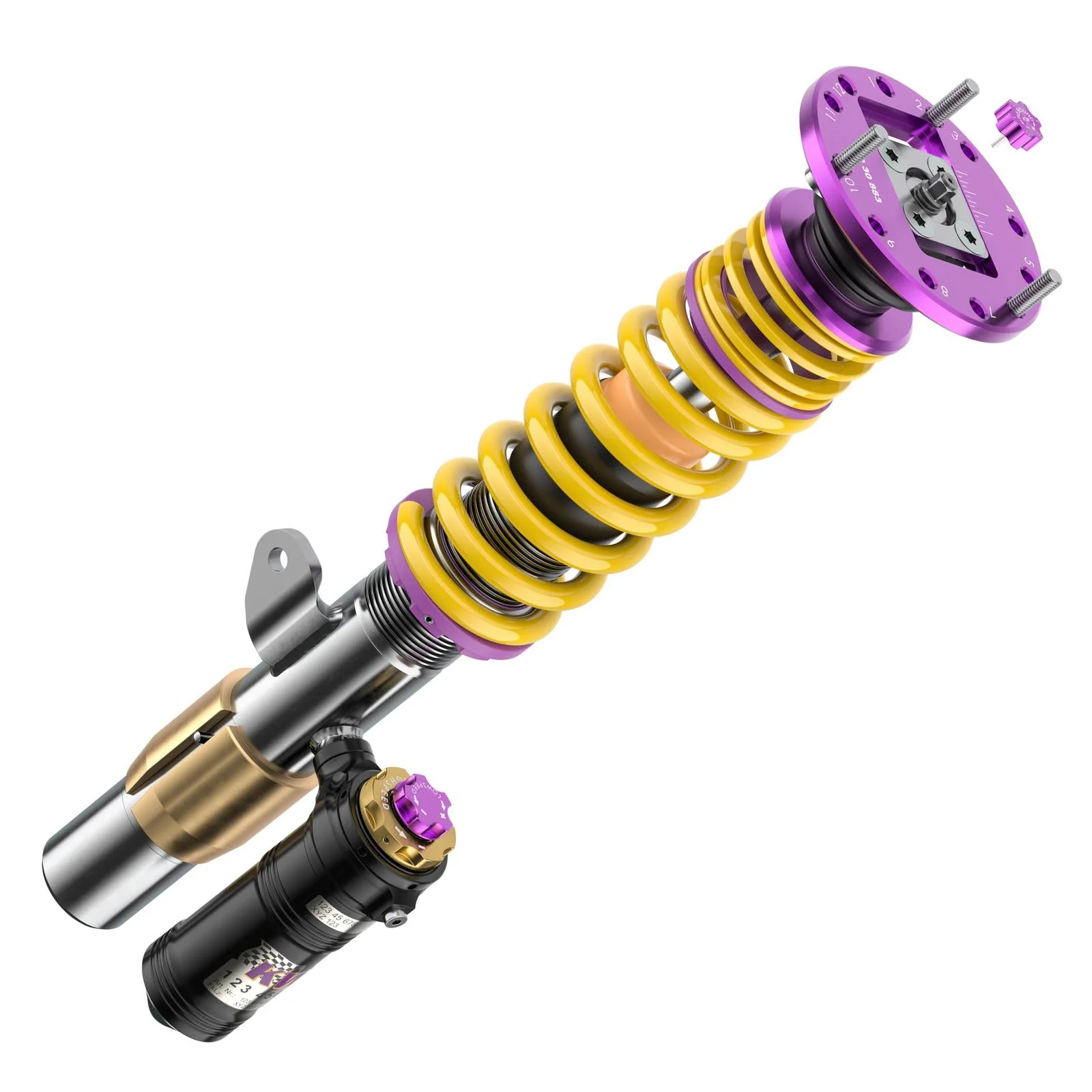 KW V4 Clubsport inc Top Mounts Coilover Suspension Kit – BMW E9X M3 - Image 3