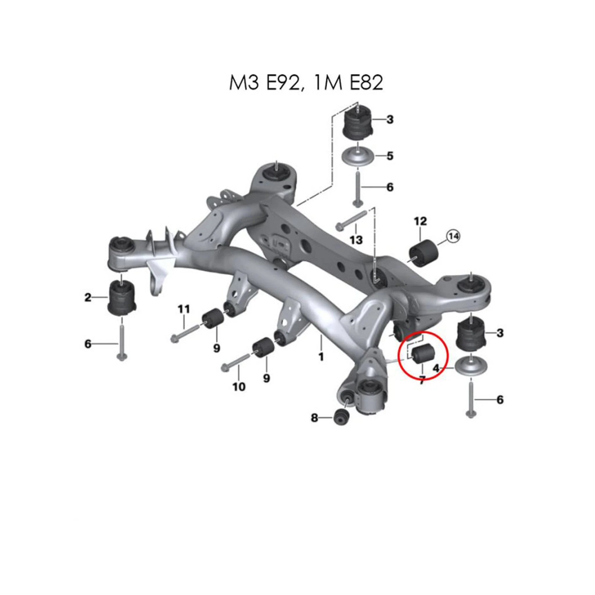 Millway Motorsport Rear Inner Lower Uniball Bushings BMW F8X & G8X M2/M3/M4 & E9X M3/E82 1M - Image 3