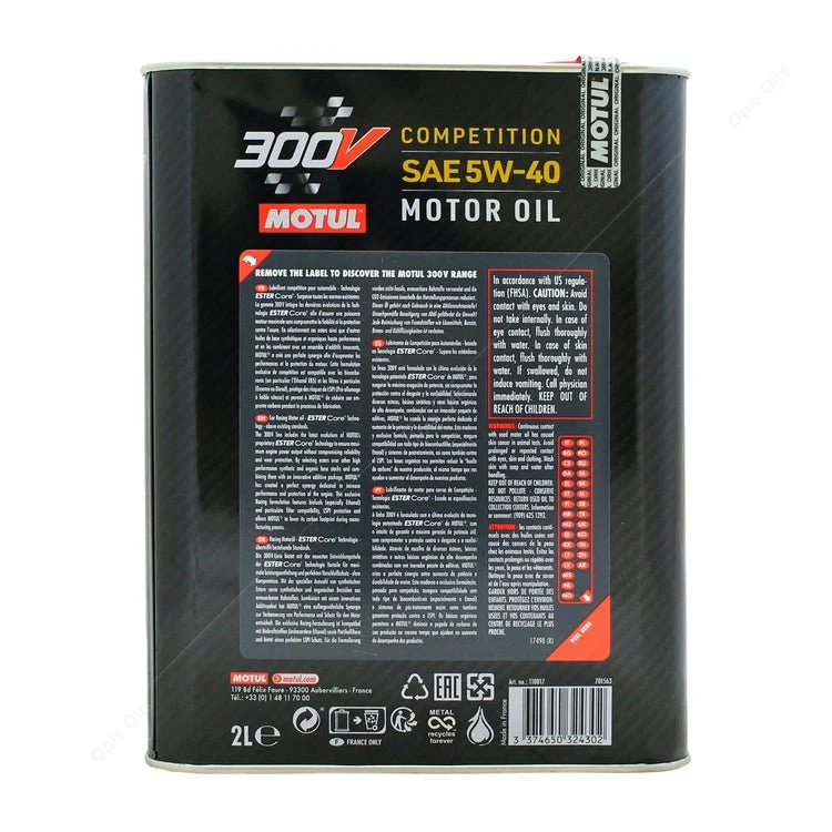 Motul 300v Competition 5W-40 Racing Car Engine Oil - Image 4