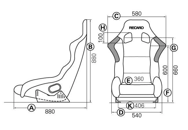 Recaro Profi SPG XL FIA Bucket Seat - Image 3