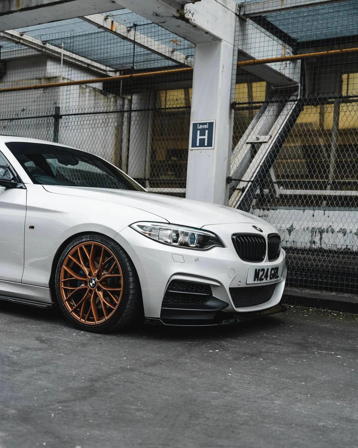 Zaero Design EVO-1 Gloss Black Front Splitter for BMW F22/F23 M235i & M240i - Image 2