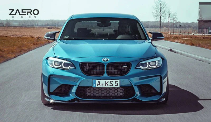 Zaero Design F87 M2 EVO-S Gloss Black Front Splitter - Image 4